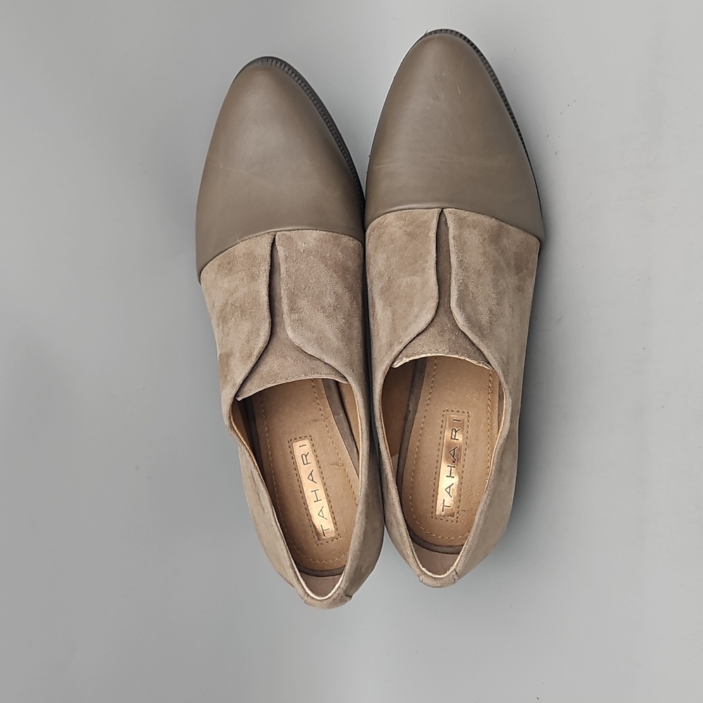 Tahari Lucy Suede Leather Oxford Flats Cap Toe Women 6.5 - Picture 10 of 14